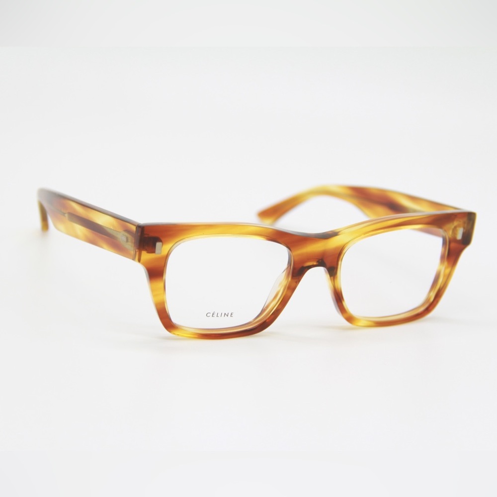 NEW CELINE CL50011I 056 SQUARE BROWN EYEWEAR CELINE CL 50011I - Picture 3 of 10